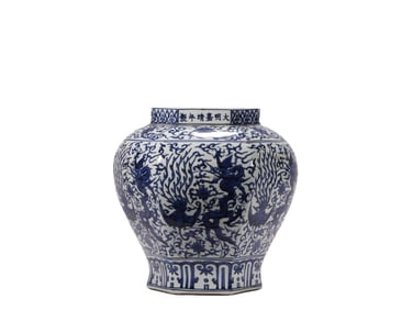 A Jiajing  D ragon  Pattern J ar, Ming Dynasty, China
