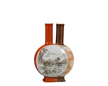 A Yongzheng  Multicolored Appreciation Bottle , Qing Dynasty, China