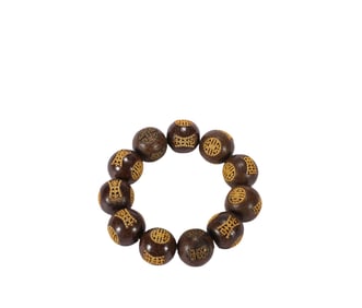 Agarwood Hand String , Qing Dynasty, China