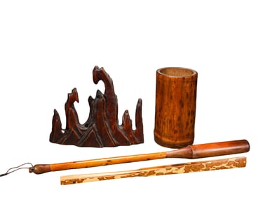 S tudy   A  Group (A garwood   P en  H older,  Noble Concubine  Bamboo  P en  H older,  Noble