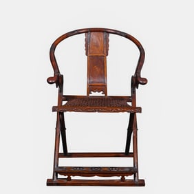 Y elloe Pear Ancient Folding   C hair, Qing Dynasty, China