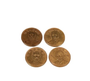 Chinese  S ilver  G ilt  S ilver  C oins ,Sample Coins A Group