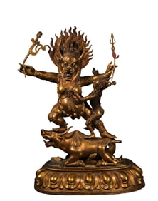 A  B ronze  Gilt  Buddha  S tatue, Ming Dynasty, China