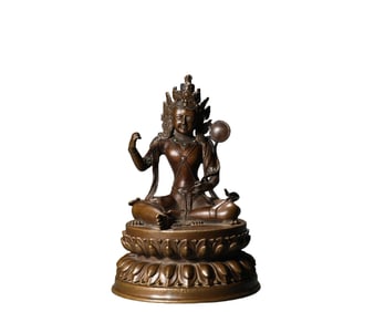 A  Copper  Buddha  S tatue, Ming Dynasty, China