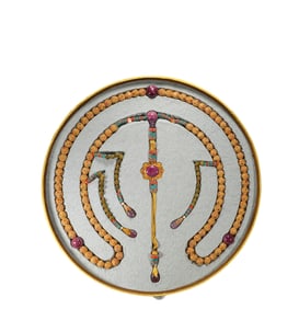 Silver  G ilt  F ried  Court B eads, Qing Dynasty, China