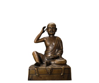 A  Copper  Buddha  S tatue, Ming Dynasty, China