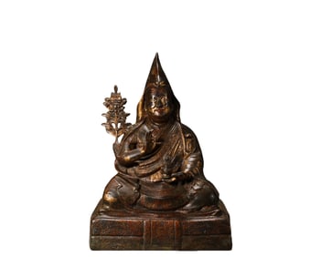 A  Copper  Buddha  S tatue, Qing Dynasty, China
