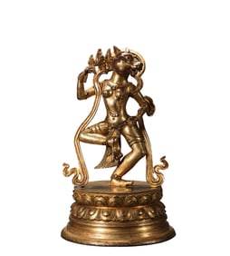 A  B ronze  Gilt  Buddha  S tatue, Ming Dynasty, China