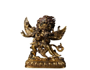 A  B ronze  Gilt  Buddha  S tatue, Ming Dynasty, China