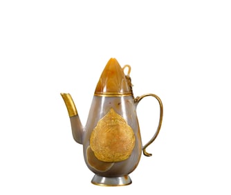 An  A gate  Holding   P ot, Tang Dynasty, China