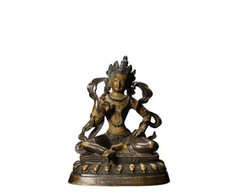A  G ilt Bodhisattva  S tatue ( Six-Grade ) Buddha  Building , Qing Dynasty, China