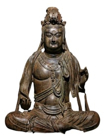 A Bodhisattva  S tone  S tatue,  B efore Ming Dynasty, China