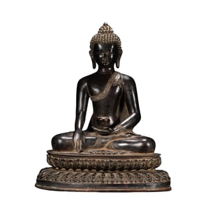 A  Copper  Buddha  S tatue, Ming Dynasty, China