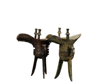 A  C opper  Jue Cup , Han Dynasty, China