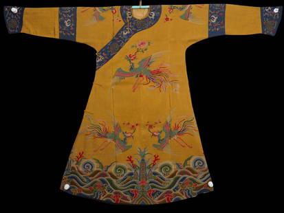 Kesi Phoenix Robe, Qing Dynasty, China: High:135cm,Wide:183cm