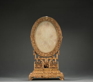 Qianlong Emperor awarded bronze and gold inlaid Hotan Jade ritual vessels