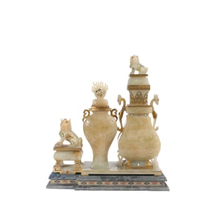 Qing Dynasty Hotan Jade Bottle Appreciation Ritual Ware