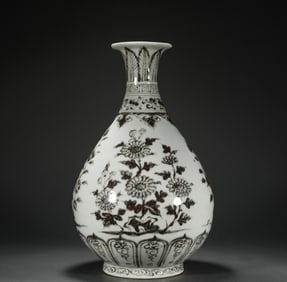 Yuan blue and white jade pot spring bottle