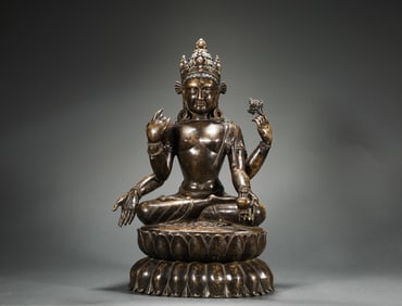 Ming Dynasty bronze Buddha statue