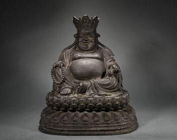 Qing Dynasty Bronze Buddha Statue