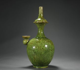 Song Dynasty rubber tire glaze appreciation bottle