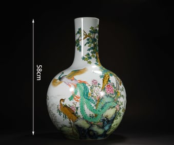 Qing Dynasty Colorful Sky Ball Bottle