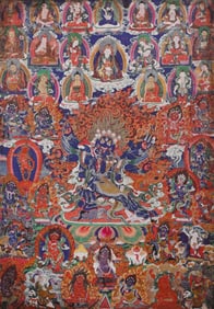 Clear Six Arms Don't Move Ming King Tangka