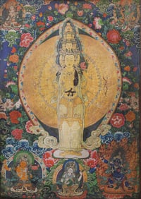 Qingqianshou Guanyin Tangka