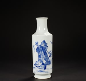 Wang Bu Blue and White Appreciation Bottle