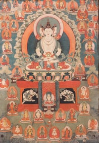 Qingsanmian Guanyin Tangka