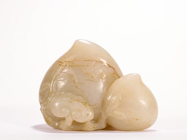 Ming Dynasty Hotan Jade Longevity Peach