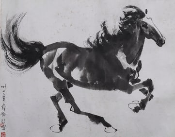 Xu Beihong painted the heart of a galloping horse