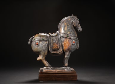Qing Dynasty Shoushan Steed