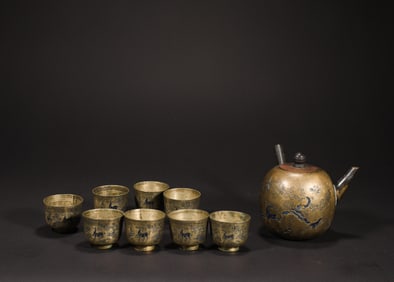 Yin Sheng's own copper wine pot set