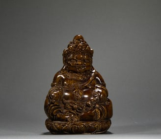 Qing Dynasty Horn Statue