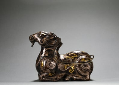 Han Dynasty Copper Crush Gold Silver Lucky Sheep Aromatherapy