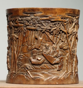 Qing Dynasty Huali pen holder