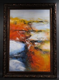 Attributed to Zhao Wu Ji Fine Oil paintings, China