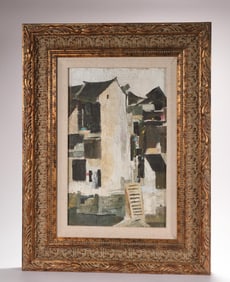 Attributed to Wu Guanzhong oil painting