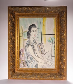 Attributed to Lin Fengmian oil painting