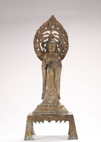 Copper gilded Buddha statues from the 5th century