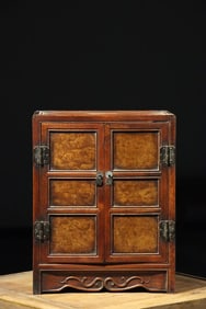 Qing Dynasty rosewood bookcase