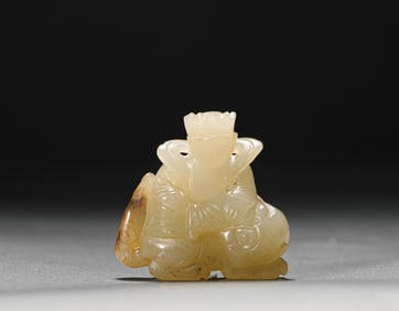 Ming Dynasty Hetian jade Buddha pendant