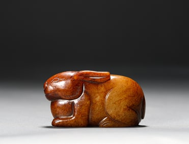 Tang Dynasty Hetian jade Rabbit