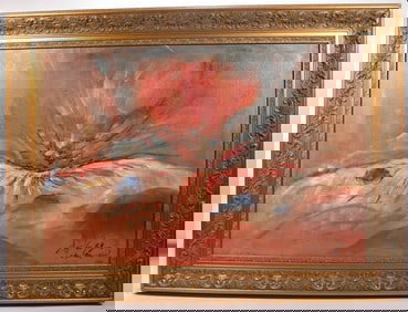 Attributed to Zhu Dequn Fine Oil Painting