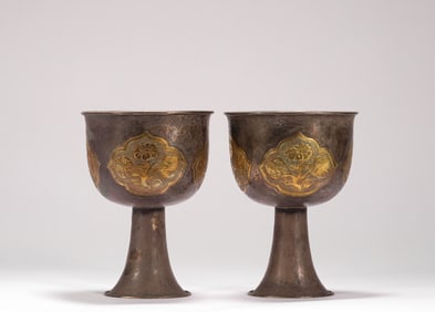 Silver wine cups of the Tang Dynasty