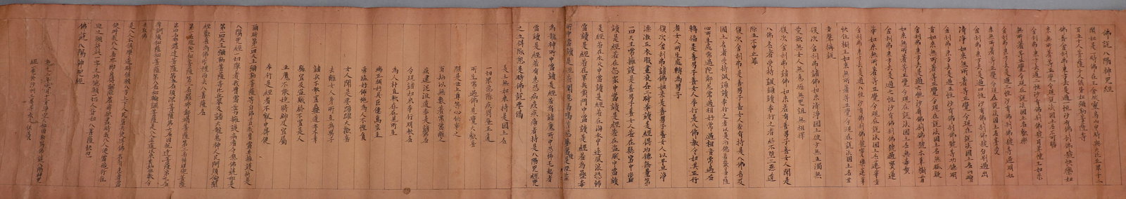 A LONG SCROLL OF THE "SUTRA OF THE EIGHT YANG GODS OF HEAVEN AND EARTH" WRITTEN IN DUNHUANG IN THE (1 of 5)