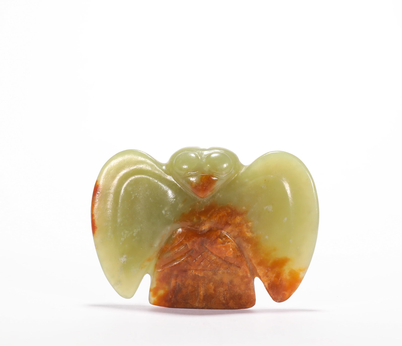 RED MOUNTAIN JADE BIRD: H:5.4cm W:7.4cm Weight:80g