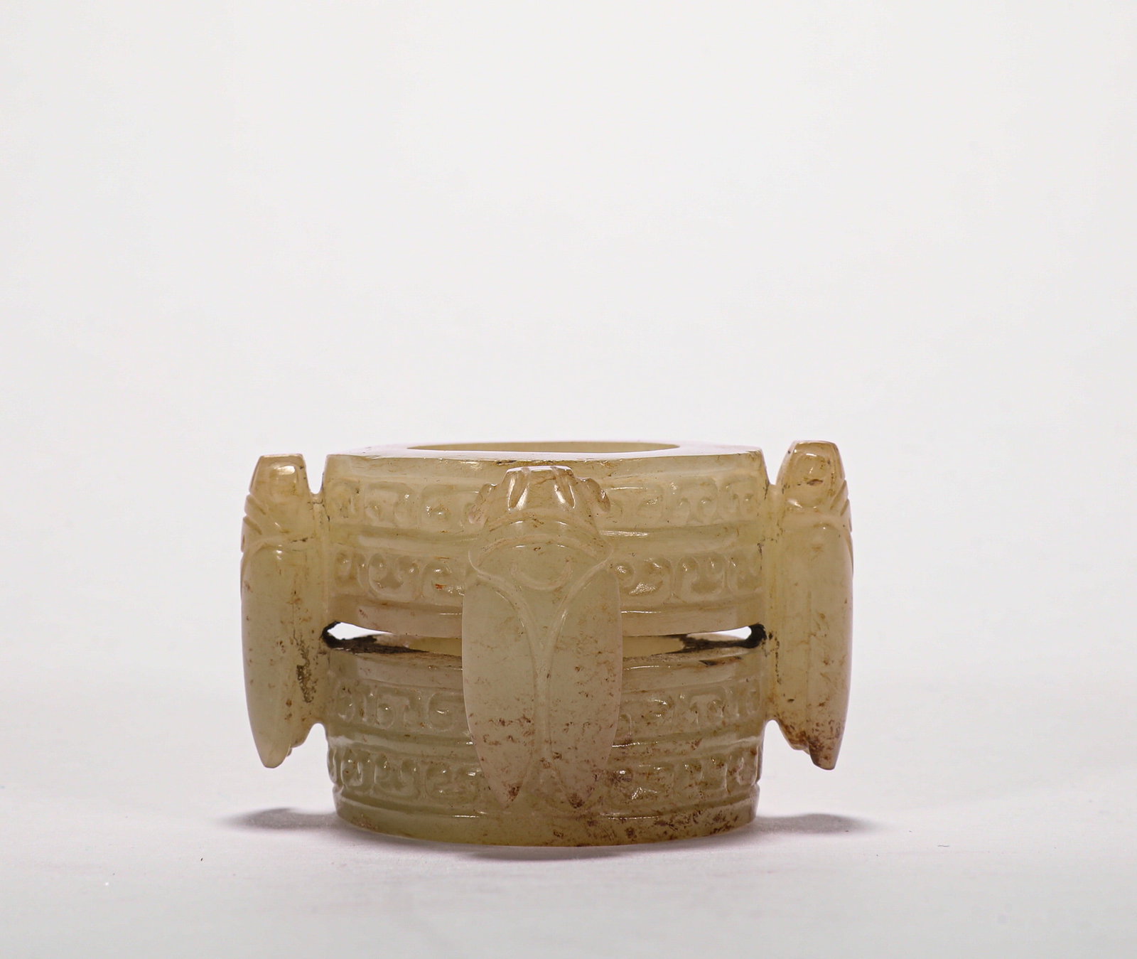 HAN DYNASTY JADE RING - 2