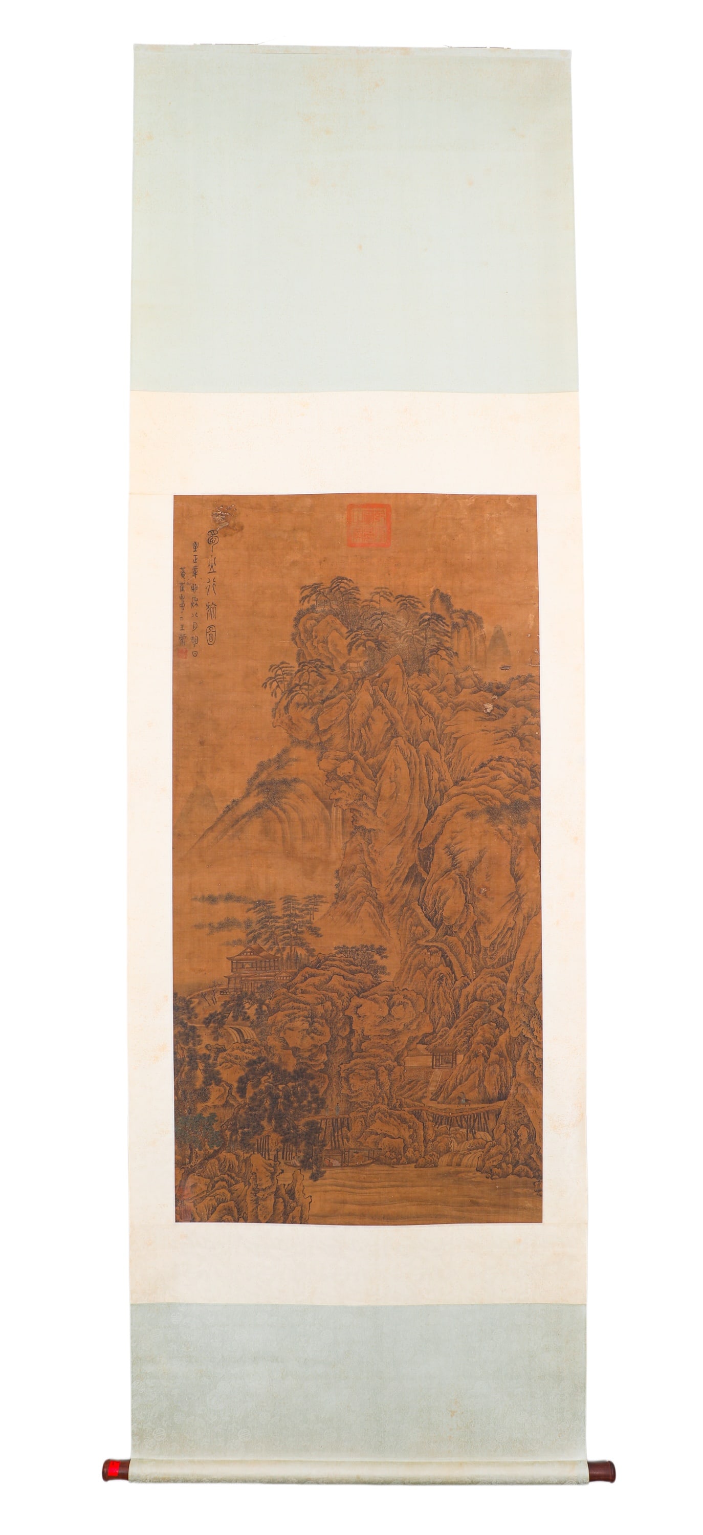 YUAN WANG MENG (1308-1385) TRAVELING IN SHUSHAN (1 of 8)